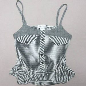 Kirra PacSun Womens Black & White Striped top
